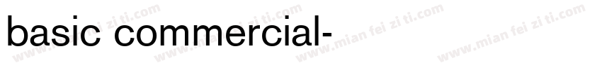 basic commercial字体转换